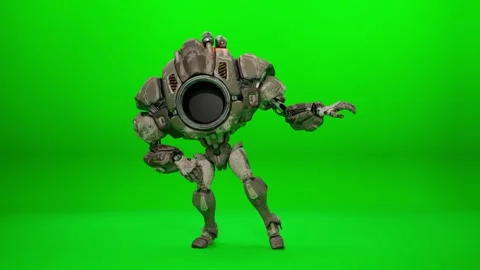 Futuristic Giant Robot Dynamic Movement Видео 323920282