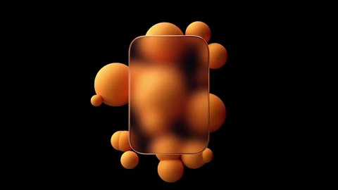 Futuristic Glass UI Animation Loop Stockbeeldmateriaal 309543874