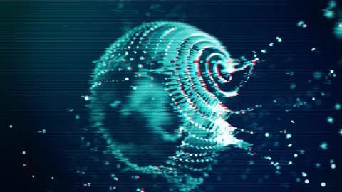 Futuristic Glitch background. Abstract pixel noise glitch error video damage 스톡 일러스트