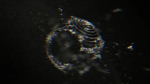 Futuristic Glitch background. Abstract pixel noise glitch error video damage Stock Illustration