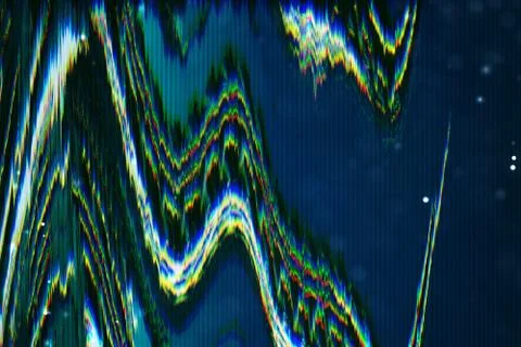 Futuristic Glitch background. Abstract pixel noise glitch error video damage Stock Illustration