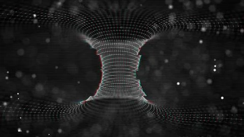 Futuristic Glitch background. Abstract pixel noise glitch error video damage Stock Illustration