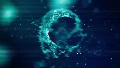 Futuristic Glitch background. Abstract pixel noise glitch error video damage Stock Illustration