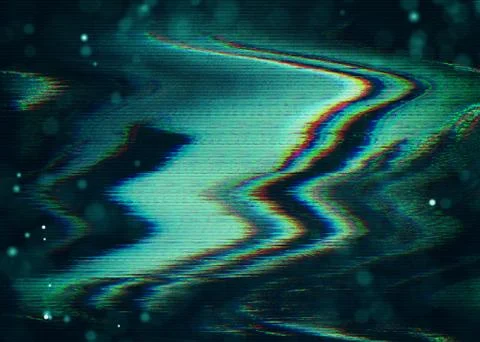 Futuristic Glitch background. Abstract pixel noise glitch error video damage Stock Illustration