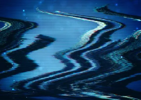 Futuristic Glitch background. Abstract pixel noise glitch error video damage Illustrazione stock