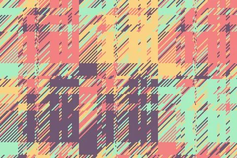 Futuristic glitch background with sharp angular grids, broken stripes, and .. Stock Illustration
