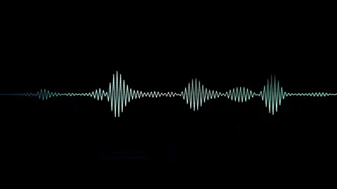 Futuristic Glitch DJ Audio Waves Stock Footage 91779478