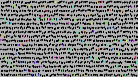 Futuristic Glitch: Neon Pixels Visualization Video stock 305010267