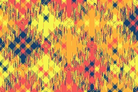Futuristic glitch surface with broken patterns and shifting lines. The roug.. Stock Illustration
