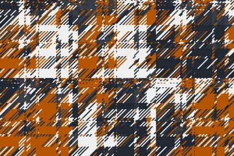 Futuristic glitch texture with scattered squares and distorted lines. The r.. Illustrazione stock