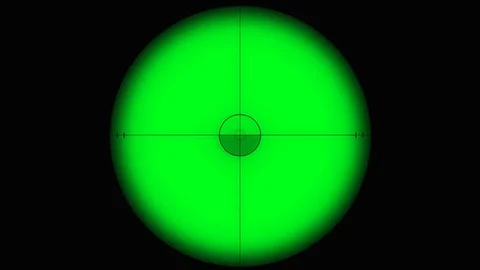 Futuristic Glitching Sniper Scope or Parascope V2 Video stock 71307890