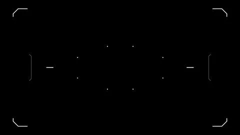 Futuristic glitchy HUD aim. Stock Illustration