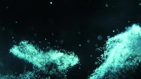 Futuristic Glitter Particles Flow, Abstract Background Stock Footage 151745783