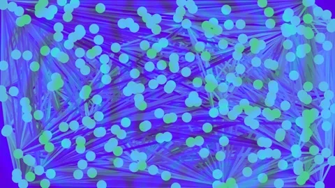 Futuristic global connection map showing digital data flow and AI links Stock Footage 337498307