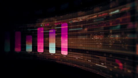Futuristic global financial data visualization Stock-Footage 333238537