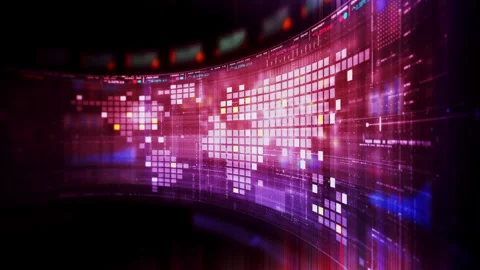 Futuristic global financial data visualization Stock-Footage 333240217