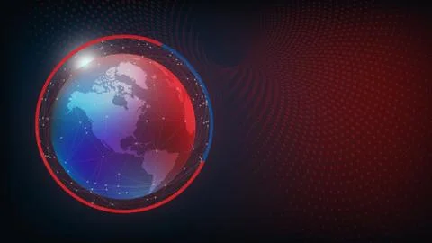 Futuristic global interface technology science Stock Illustration