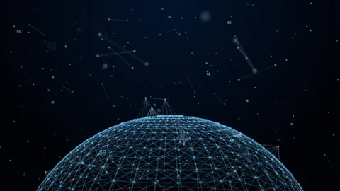 Futuristic Global Network Technology Hi Speeds Connection Concept Stock Footage 337984118