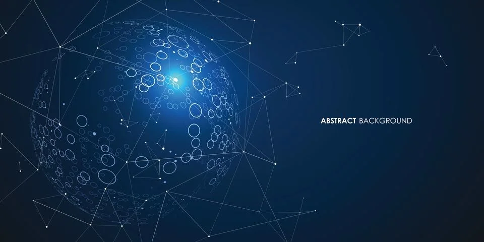 Futuristic globalization interface, a sense of science and technology abstr.. Stock Illustration