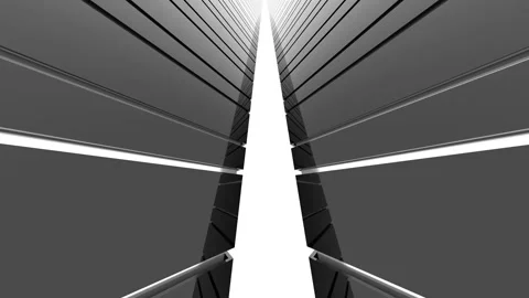 Futuristic glossy black architecture background Stock Footage 236934024