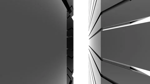 Futuristic glossy black architecture background Stock Footage 237267049