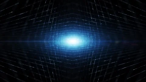 Futuristic glow digital lines pattern metaverse network Stock Footage 337660652