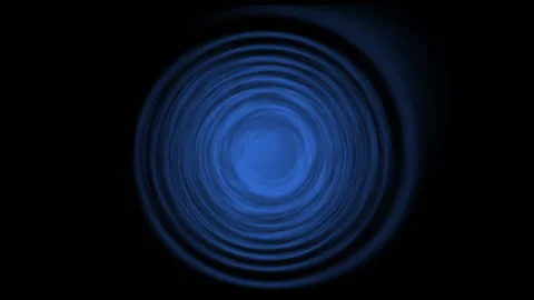 Futuristic glowing abstract circle with smooth flowing waves Stock Footage 162553545
