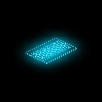 Futuristic glowing blue microchip representing innovative technology Stockillustratie