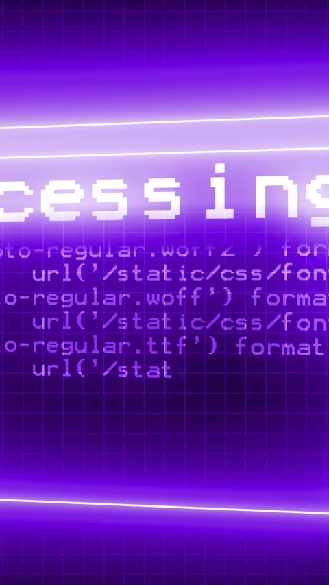 Futuristic glowing blue text and animated code on a digital background, ide.. Stock Footage 308818406