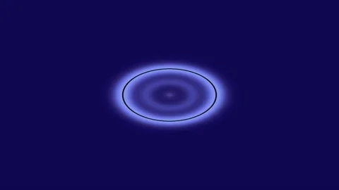 Futuristic glowing circular equalizer sound visualization background loop 動画素材 333438242