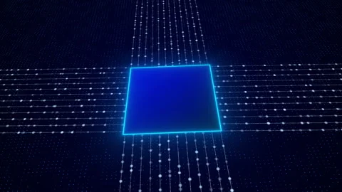Futuristic Glowing Data Lines Abstract Video Animated Background Stock Footage 336370062