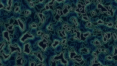 Futuristic Glowing Digital Circuit Board Network Animation Video stock 330564623