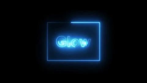 Futuristic glowing display showing a glowing abstract logo in a dark enviro.. Stock Footage 337567085