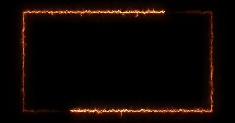 Futuristic glowing electric line rectangle border loop animation. video with cyb Stock Footage 340333296