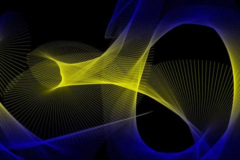 Futuristic glowing gradient wave design with dynamic energy lines Illustrazione stock