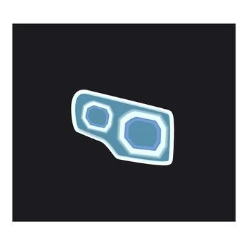 Futuristic glowing interface element hud displaying data Illustrazione stock