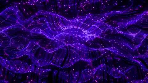 Futuristic Glowing Lines High-Tech Loop Animation Background Video stock 307417695