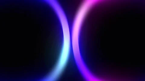 Futuristic Glowing Neon Curve Lines Stock Footage 340455032