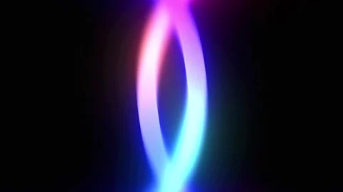 Futuristic Glowing Neon Curve Lines Stock Footage 340455086