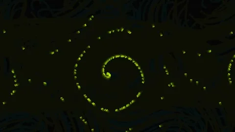 Futuristic glowing neon wave motion Vídeo Stock 338222553