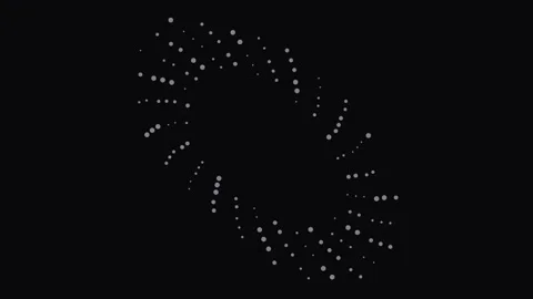 Futuristic glowing particle vortex abstract data stream connection background Stock Footage 343633016