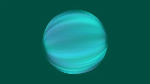 Futuristic glowing planet with swirling clouds. Digital space scene with vibrant Stock Illustration