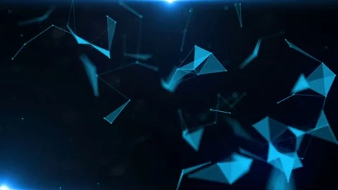 Futuristic glowing polygon shape, Stock Footage 75052059