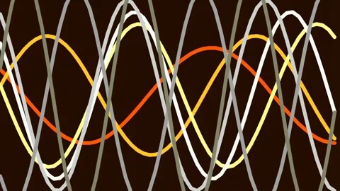 Futuristic glowing sine wave pattern visualizing data transmission and ener.. Stock Footage 342205900