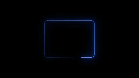 Futuristic glowing square animation for technology or digital concept videos Stockbeeldmateriaal 347336992