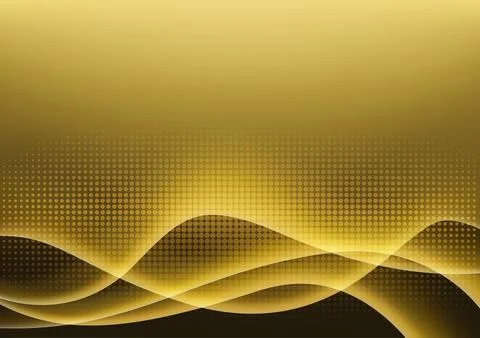 Futuristic Gold Light Glowing, Vector Illustration イラスト素材