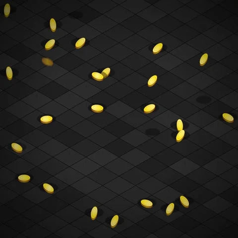 Futuristic gold particle flow abstract digital tech background animation Stock Footage 344777575