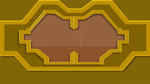 Futuristic golden gate with greenscreen 動画素材 219655978