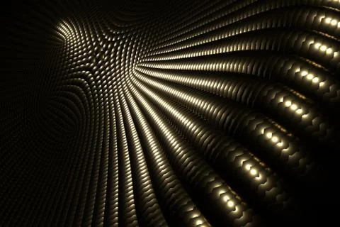 Futuristic golden pattern Stock Illustration