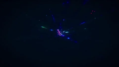 Futuristic Golden Tech Circuit Microchip Lines Matrix Glow Loop Stock Footage 339288936